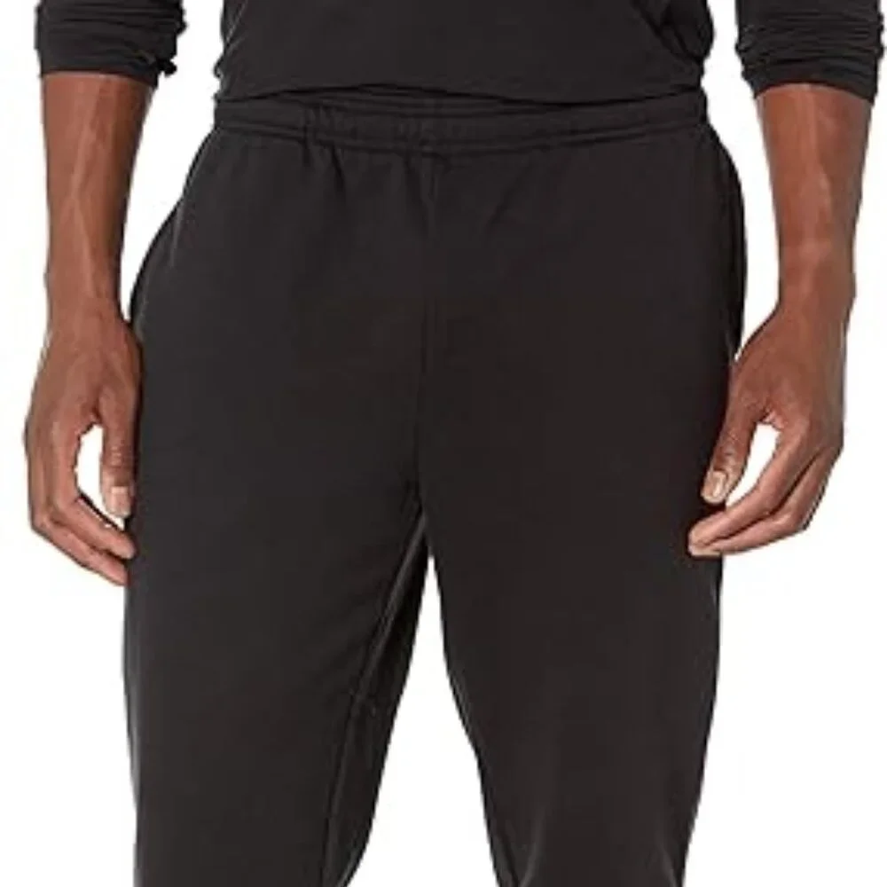 Amazon Essentials Men's Black Fleece Jogger Pants XL - Picture 1 of 8
